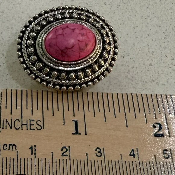 Pink RING with Stretch Band NWOT - Picture 8 of 9